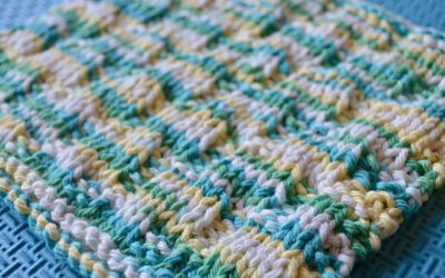 Mock Cable Dishcloth Free Pattern