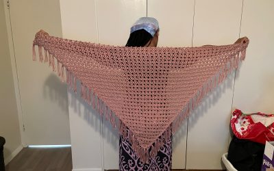 Completing the Rosary Prayer Shawl